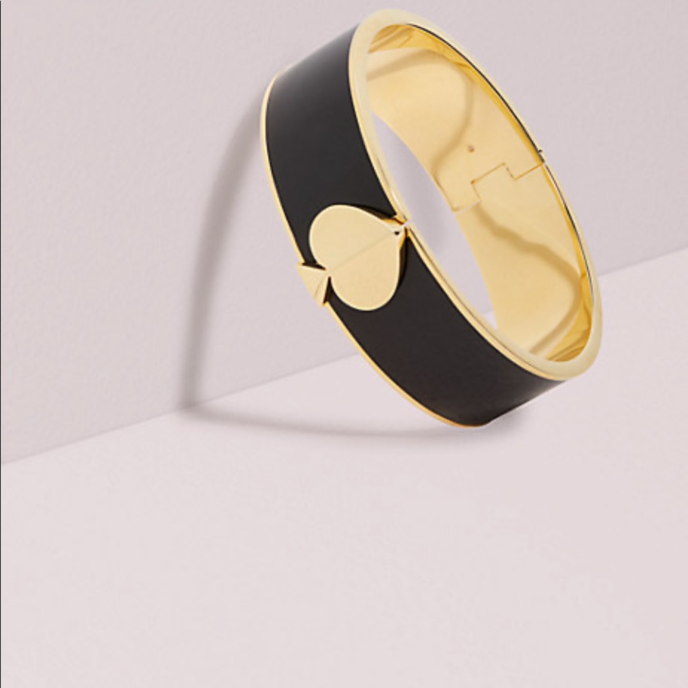 KATE SPADE ♠️ Heritage Black Enamel Cuff Bracelet